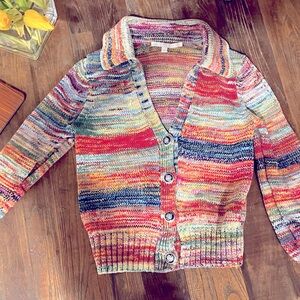 Fits like an extra small this cropped Veronica beard is  100% organic cotton